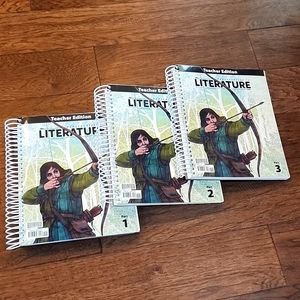 BJU press Literature Teachers Edition set of 3 New never used.